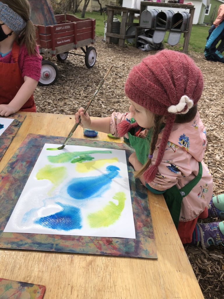 Water Color Painting Outside
